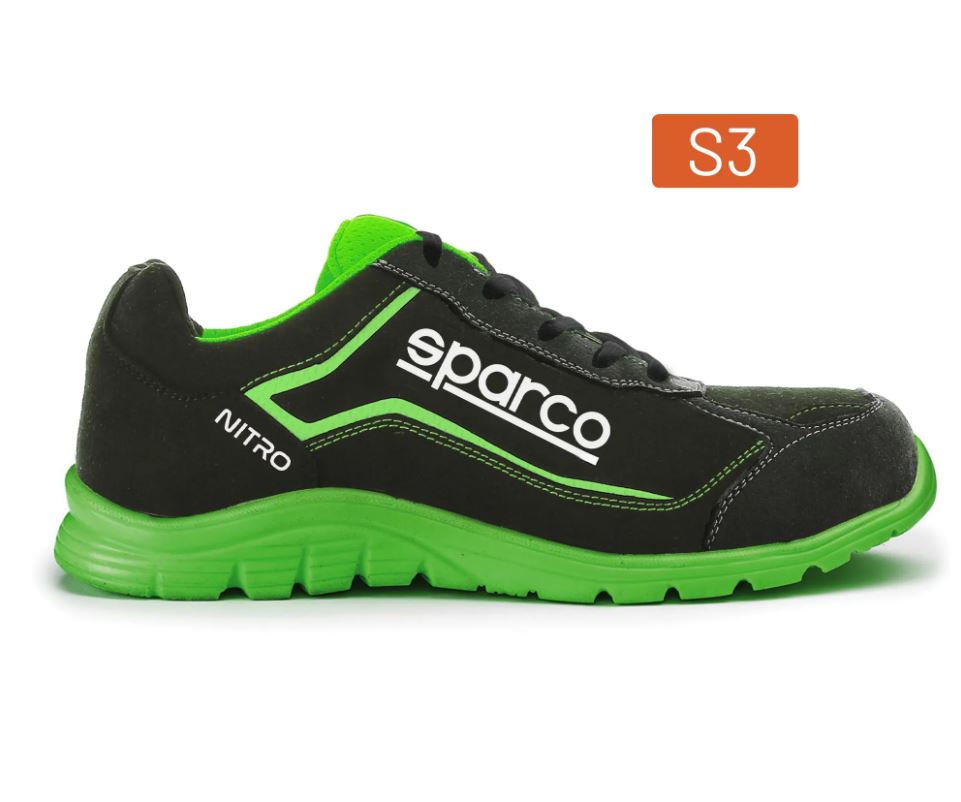 07522 Sparco NITRO S3 SRC Safety Footwear Work Trainers Microfibre Waterproof - raceforglory.store