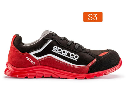 07522 Sparco NITRO S3 SRC Safety Footwear Work Trainers Microfibre Waterproof - raceforglory.store