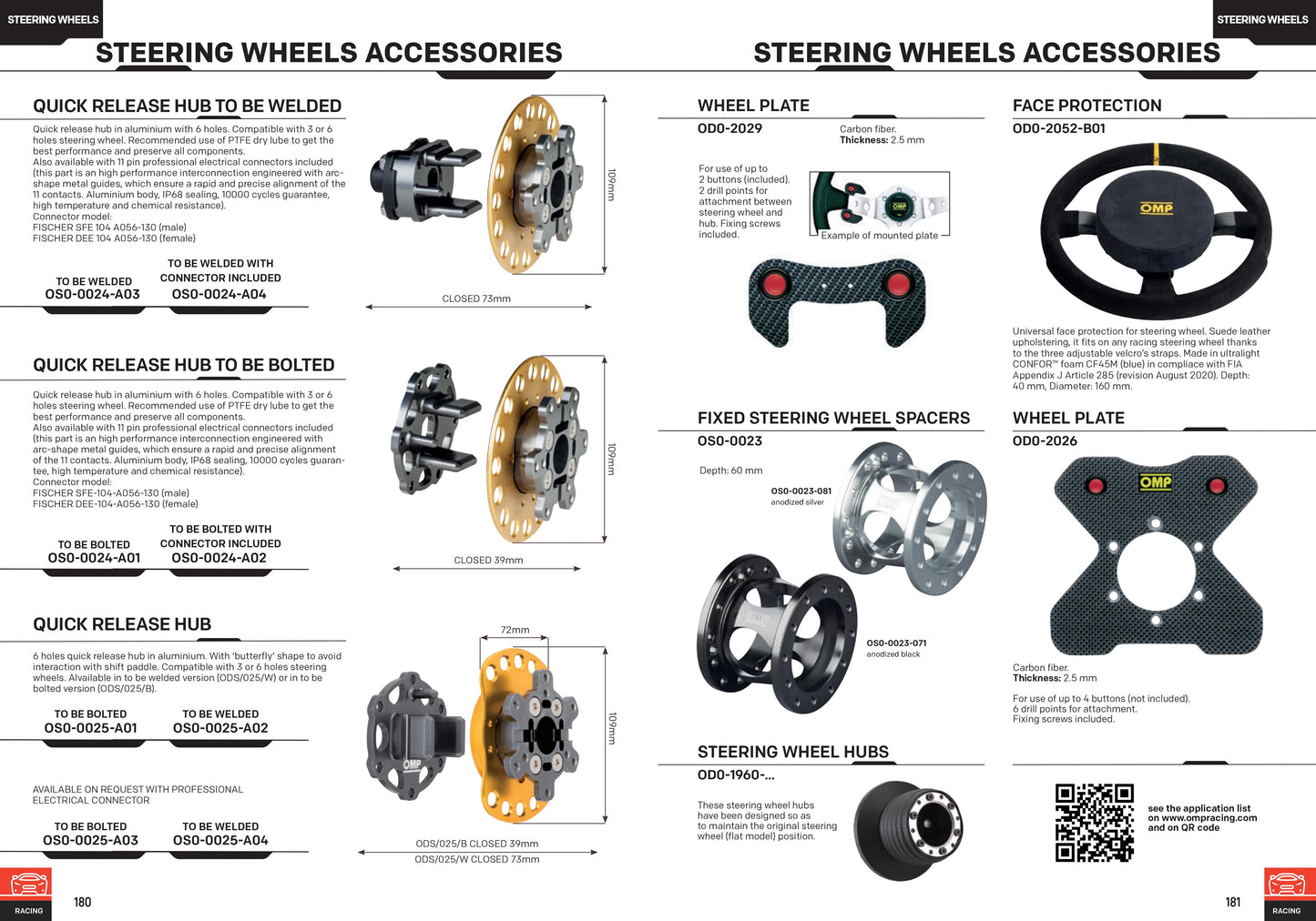 OMP Steering Wheel Hub Boss Kit fits VW POLO MK6 ALL 2017- [OD/1960VW982]