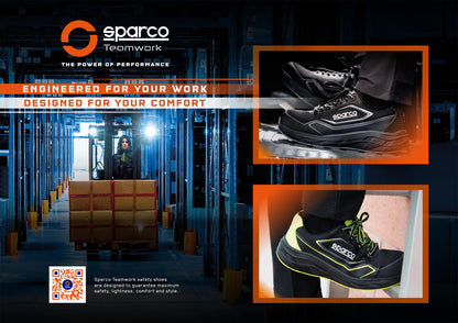 2026 Sparco S-PIKE 02 Mechanic Trainers Shoes Water Resistant EN ISO Safety