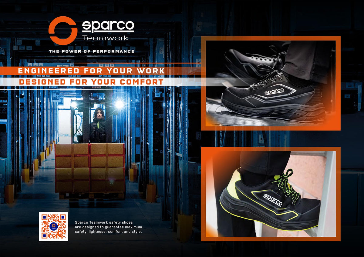 Sparco INDY LINE Safety Shoes Trainers ESD S3S Toe Protection Waterproof Nubuck