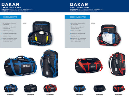 Bolsa Sparco BAJA para accesorios pequeños 3.2L para indumentaria de carrera y equipamiento de automovilismo
