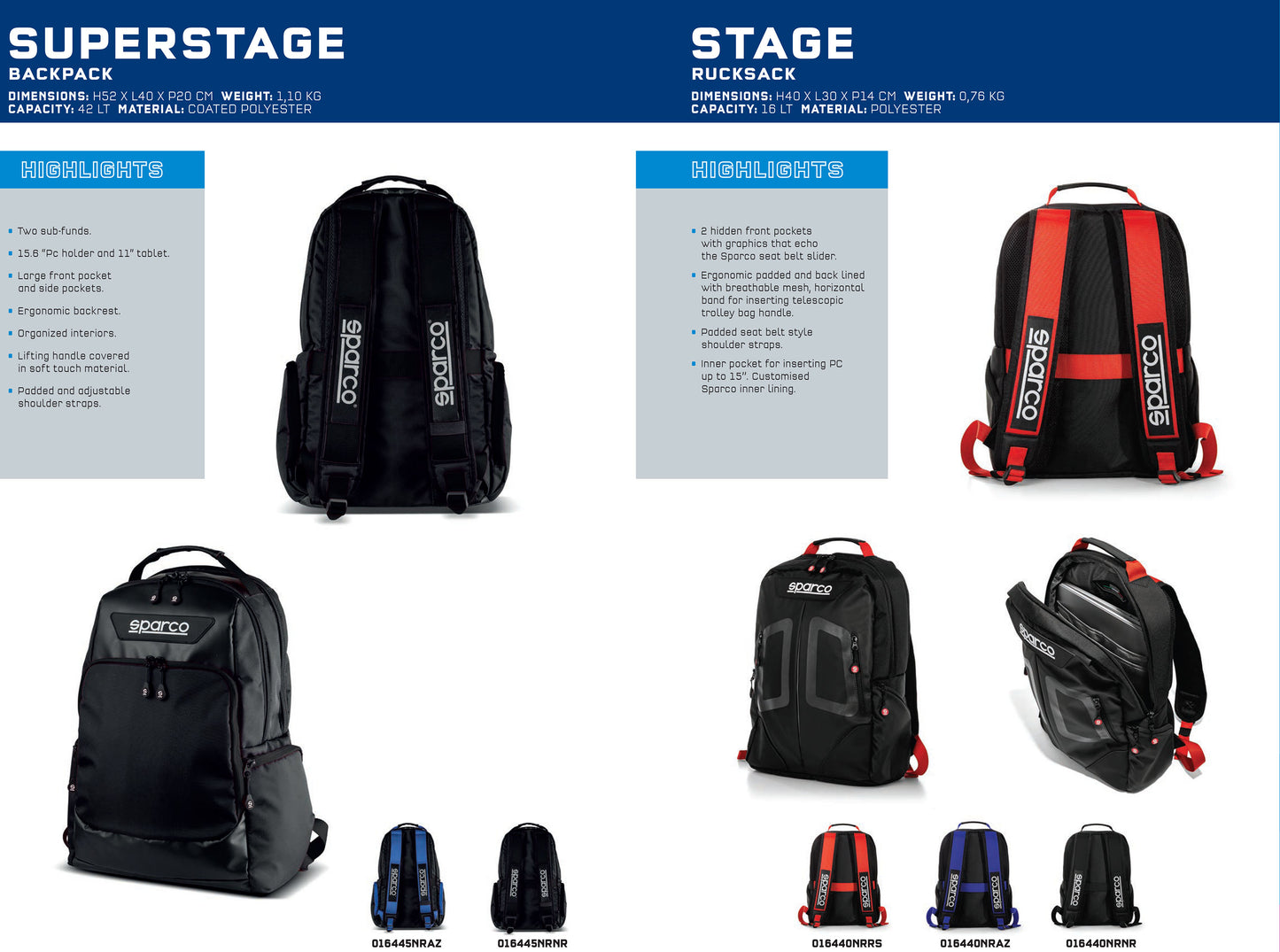 Sparco BAJA Small Accessories Bag 3.2L for Racewear and Motorsport Equipment