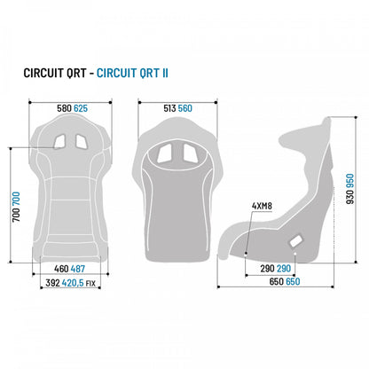 Sparco CIRCUIT QRT Race Seat M-Sport Ford Fiesta R2 Official Rally Car Equipment