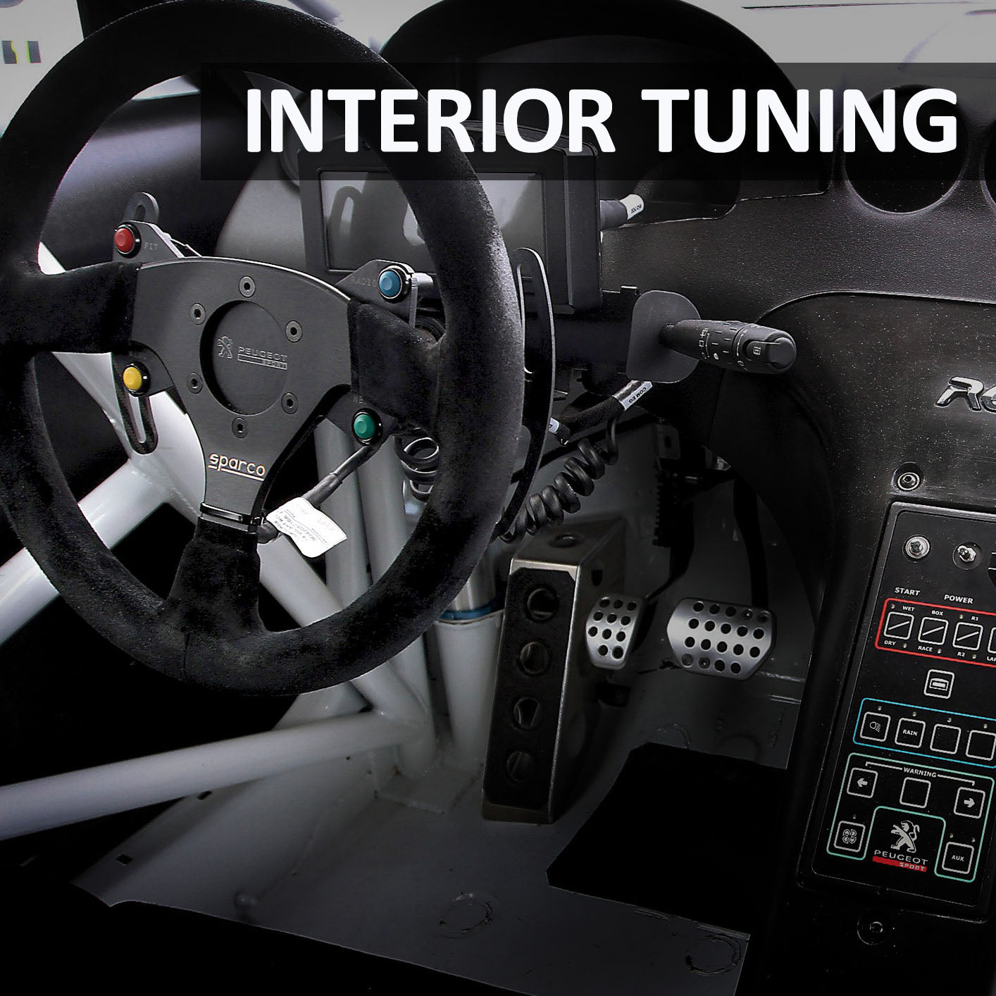 Sparco R330B Suede Steering Wheel with 2 Push Buttons Motorsport Racing Rally