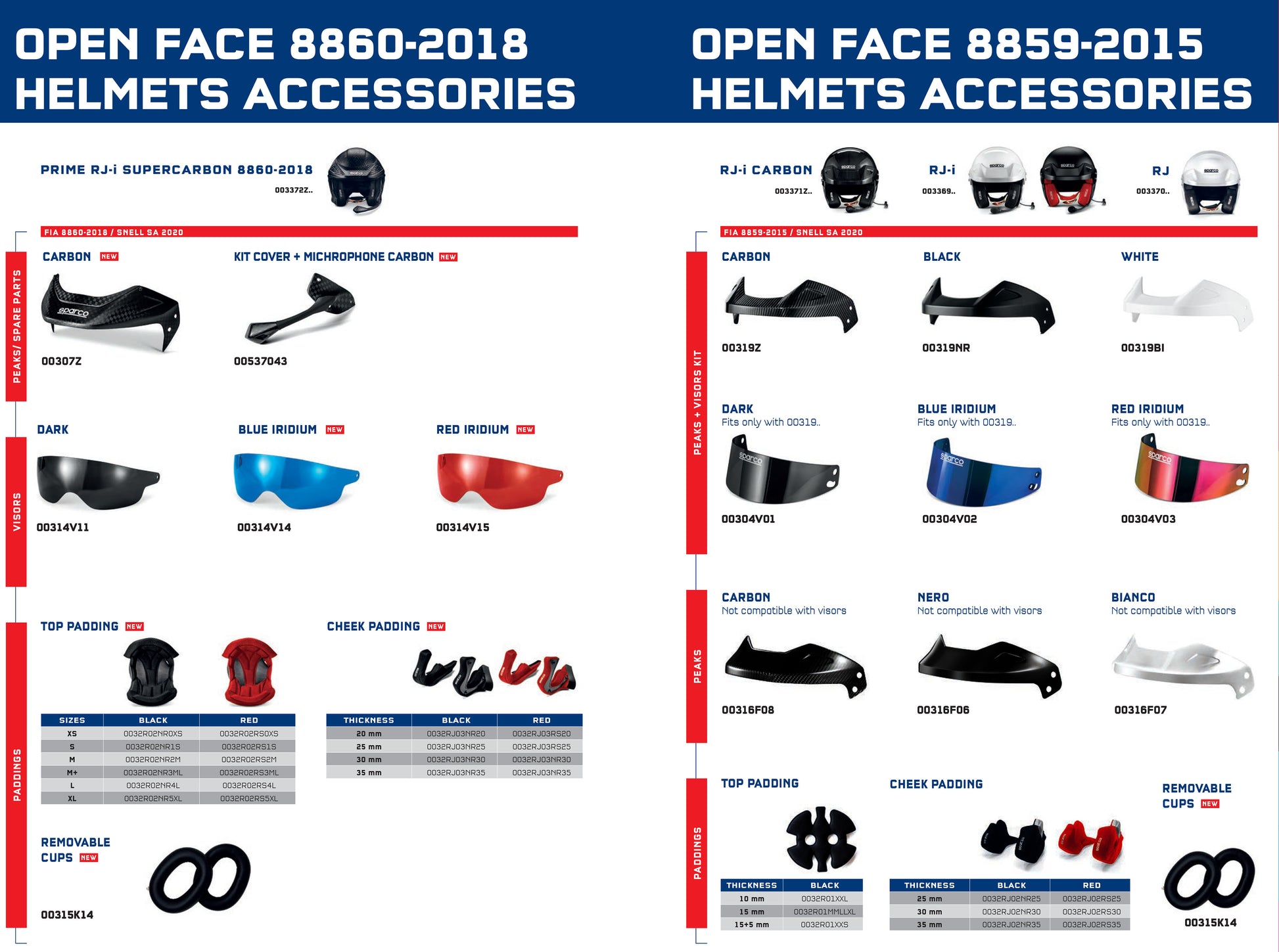 003374 Sparco Racing Helmet SKY RF-7W Carbon Fibre FIA 8859-2015 / SNELL SA 2020 - raceforglory.store