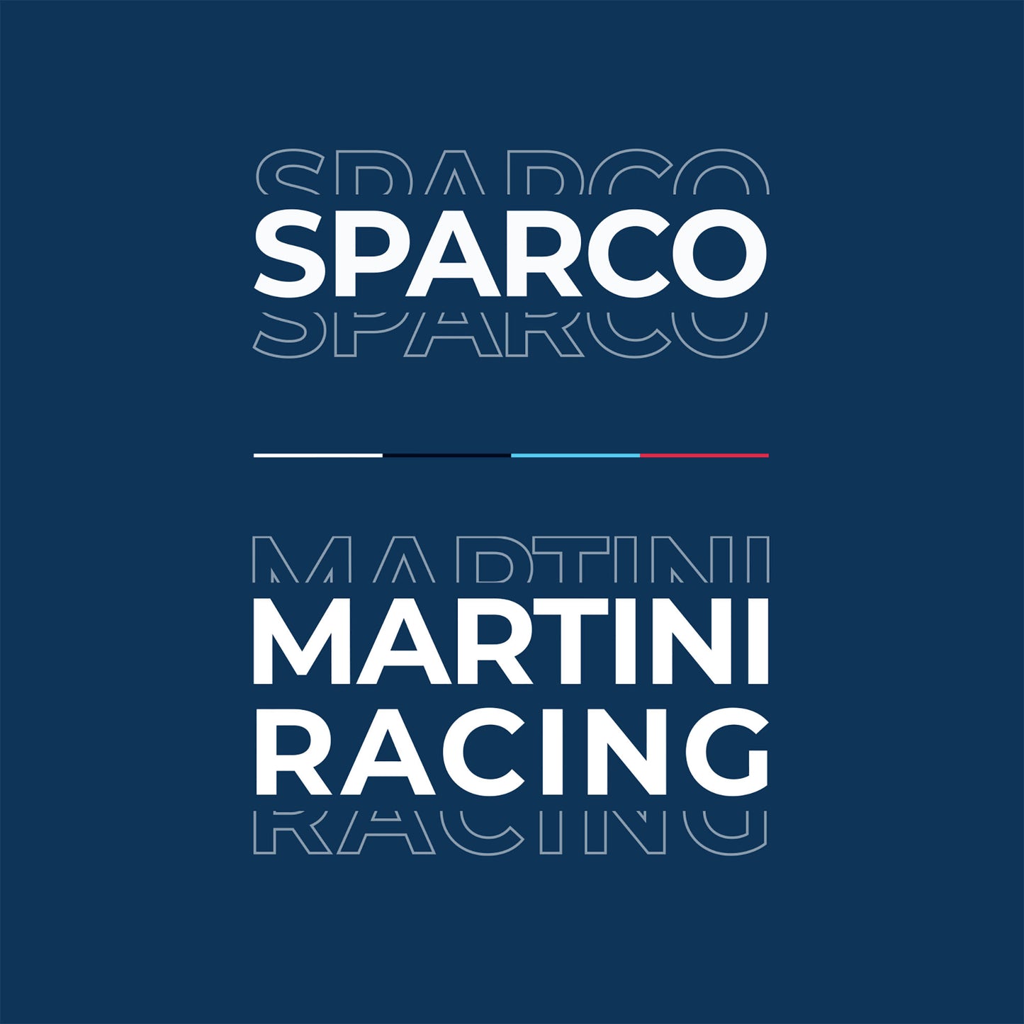 Sparco Kinder Bobble Beanie Mütze Martini Racing Streifen Design L18x19H Kind Jugendliche
