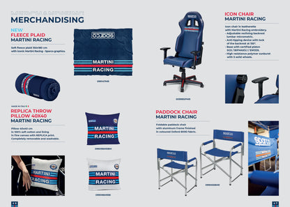 Sparco Martini Racing Team Paddock Chair Foldable with Light Aluminium Frame
