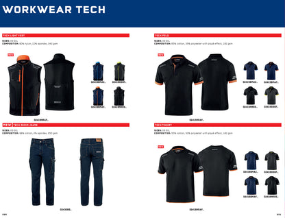 02405 Sparco Wilson Wind Defender Jacket Workwear Mechanic Pitcrew Teamwear