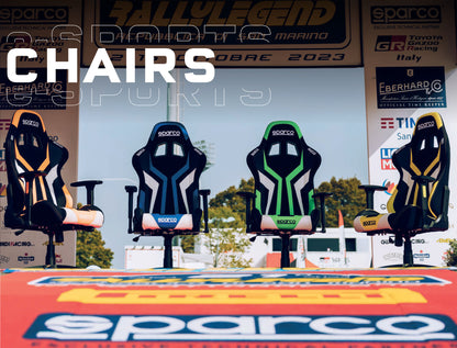 Sparco GRIP Racing Office Chair Seat Reclinable Adjustable for Home Work Gaming - raceforglory.store