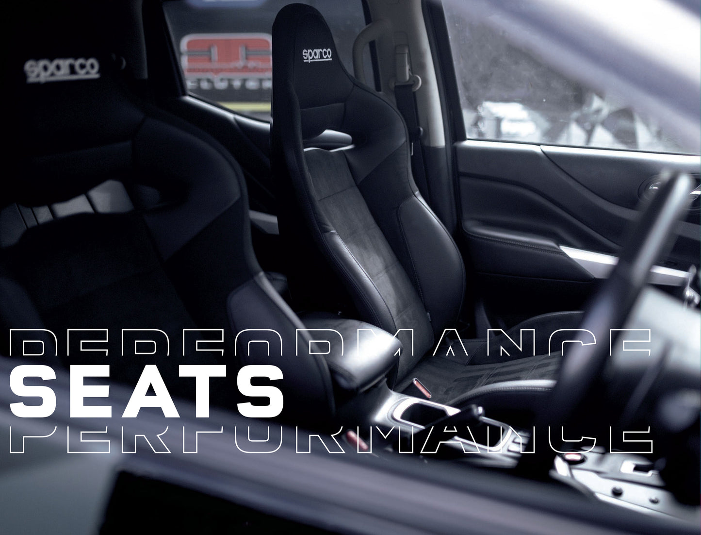 Asiento deportivo reclinable Sparco R100 NEGRO/GRIS para coche de alto rendimiento y carretera rápida