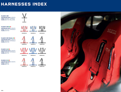 Sparco CLUB H-4M Harness 4-Point Seat Belts ECE Approved for Road Cars & Track - raceforglory.store