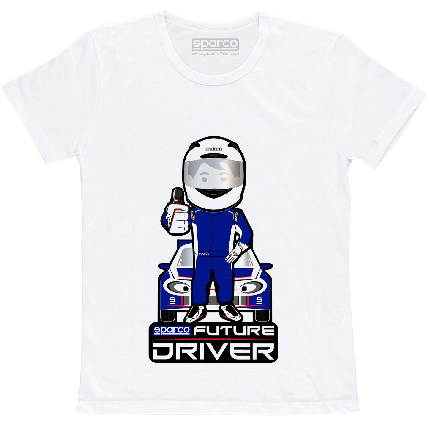Sparco Kids T-Shirt Future Racing Driver Childrens Cotton Tee Ages 3-11 Years - raceforglory.store