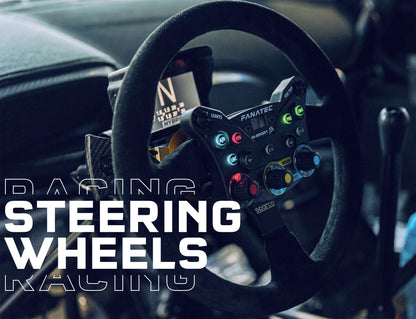 Sparco R330B Suede Steering Wheel with 2 Push Buttons Motorsport Racing Rally